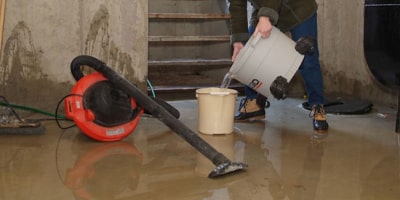 flooded floor clean up